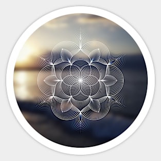 Mithlond (Grey Havens) | Sacred geometry art Sticker